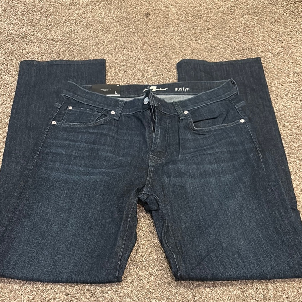 7 For All Mankind Men's Blue Jeans